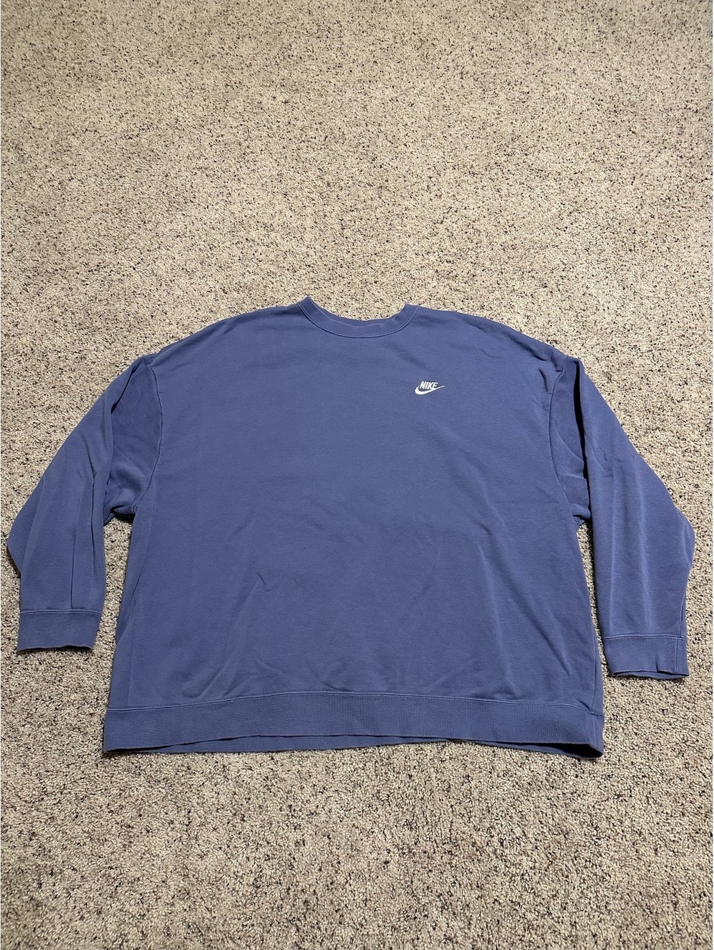 Nike Blue Crewneck Sweatshirt with White Logo